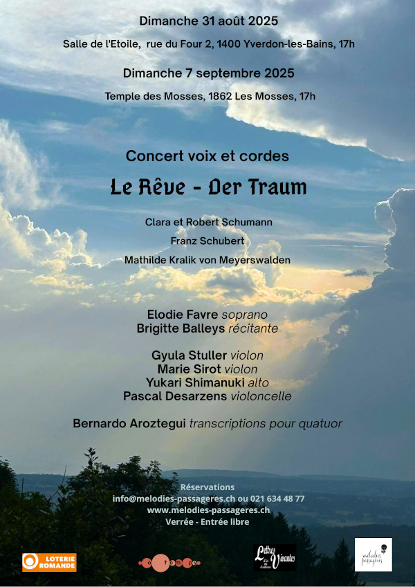 Concert voix et cordes : Le Rêve - Der Traum